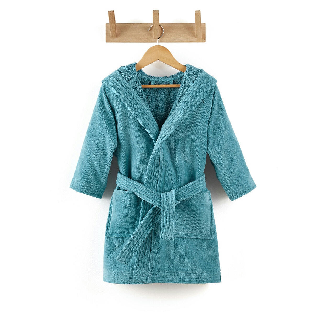 Peignoir capuche éponge velours 450 g/m2, Trizie