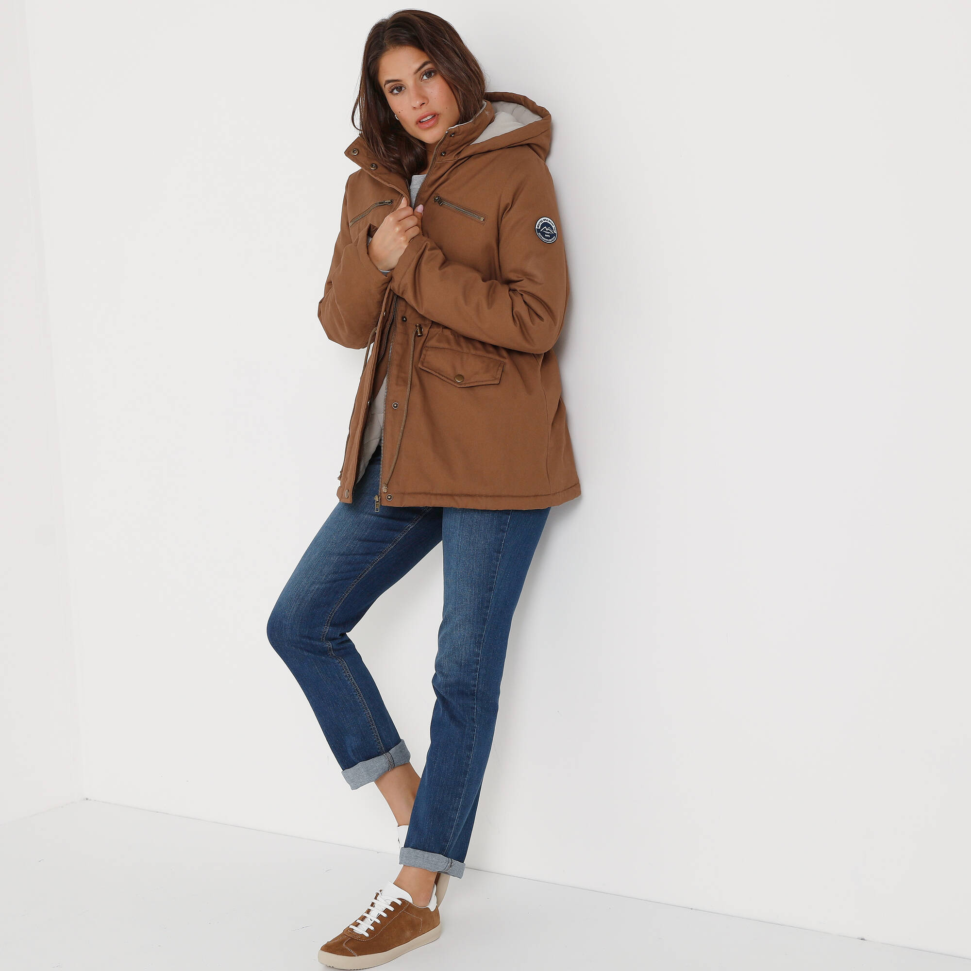 Parka déperlante doublée maille polaire