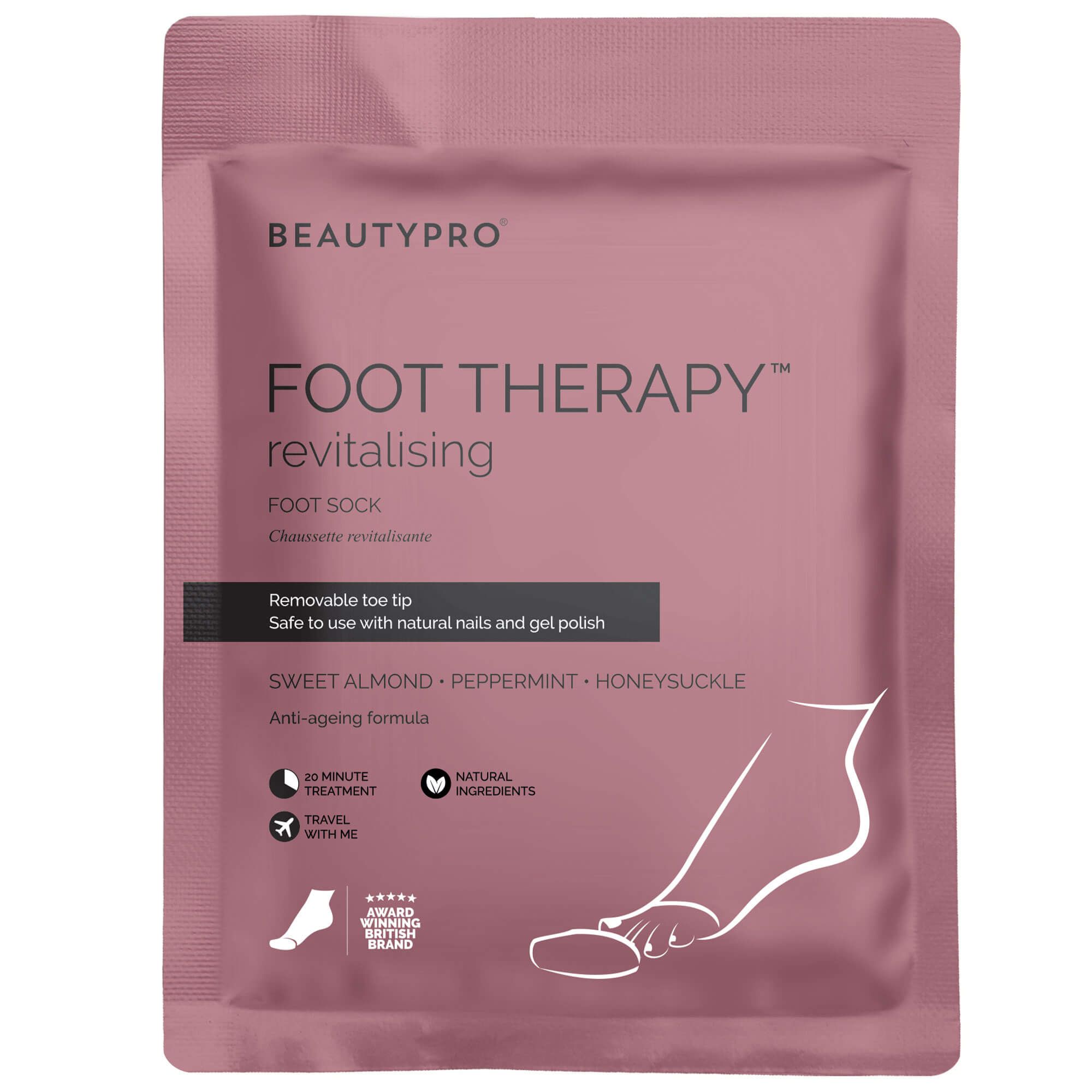 BEAUTYPRO Foot Therapy Collagen Infused Bootie - Pack Of 4