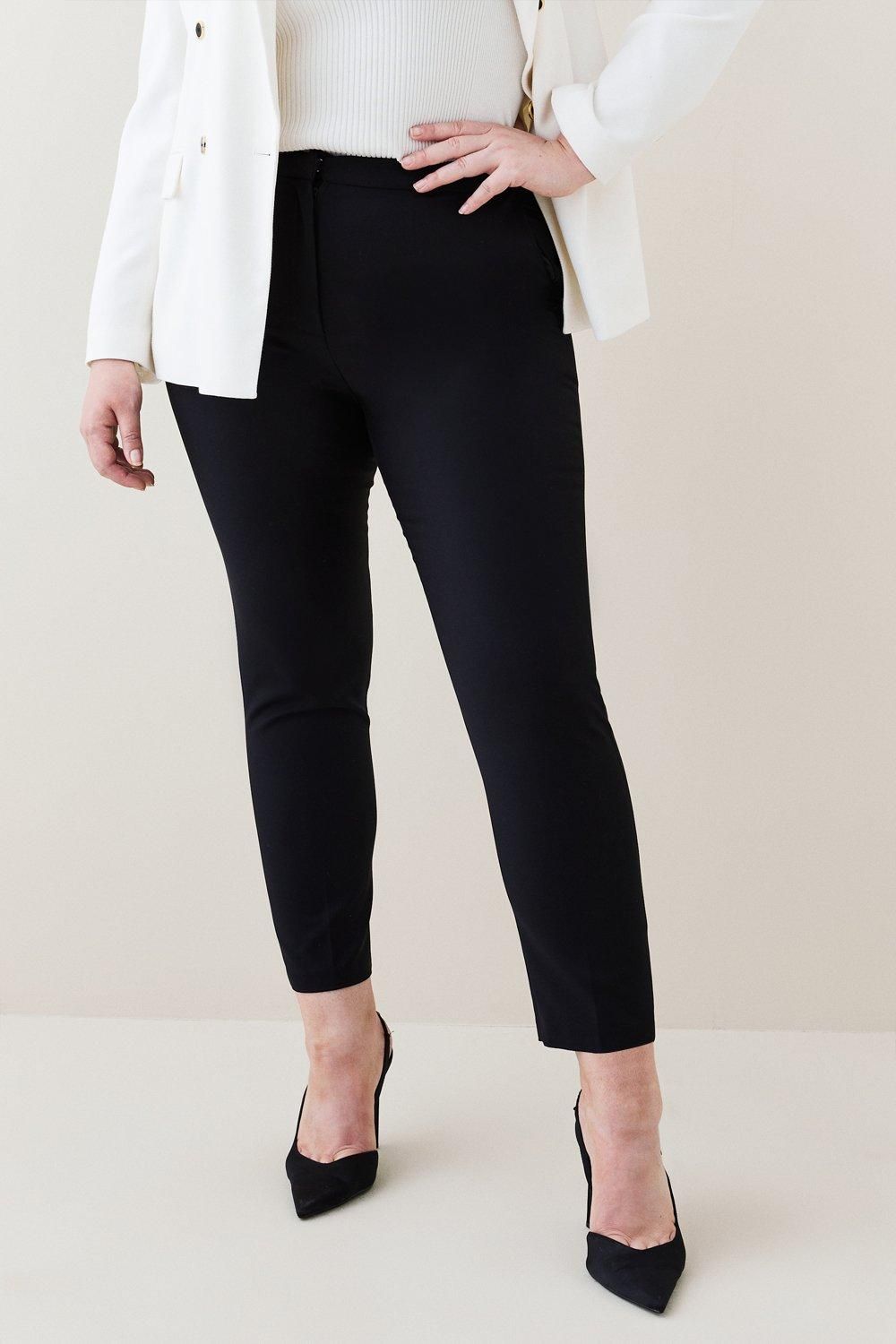KarenMillen Plus Size Essential Techno Woven Trouser