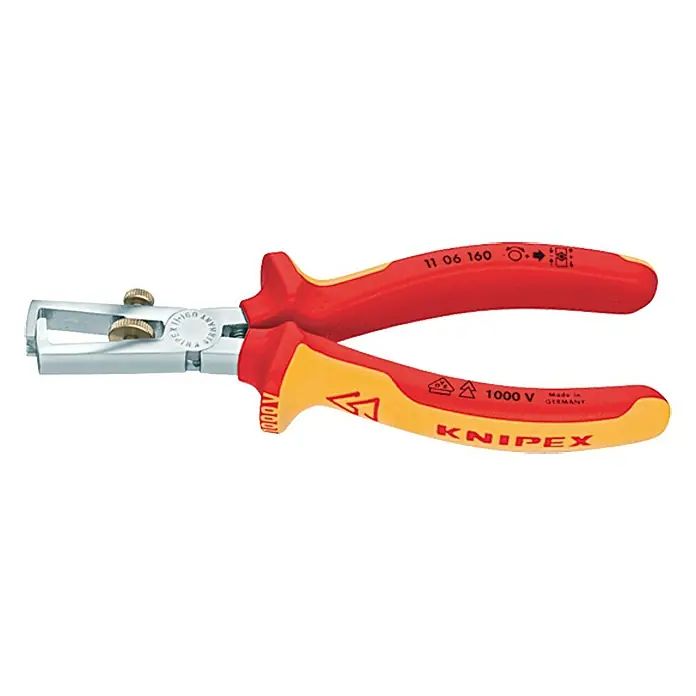 AVISOLERINGSTANG MED KABELSAKS KNIPEX RØD/GUL 160MM