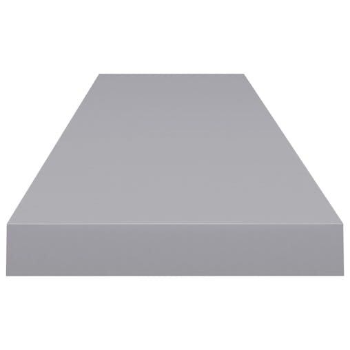NNEVL Floating Wall Shelves 2 pcs Grey 120x23.5x3.8 cm MDF