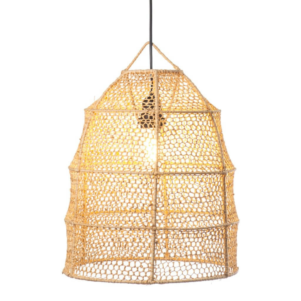 ACIANO NATUREL - Suspension en raphia naturel