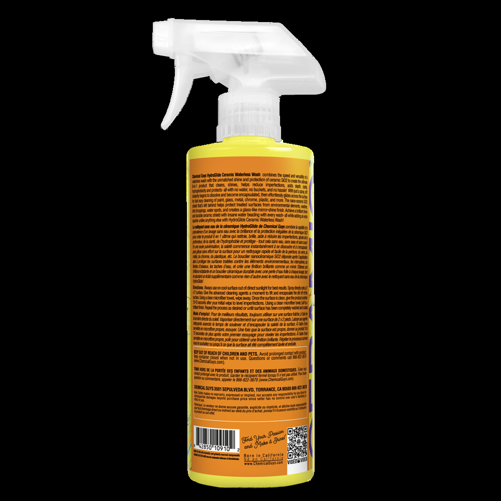 Chemical Guys HydroGlide Ceramic Waterless Auto Exterior Car Wash, 473-mL