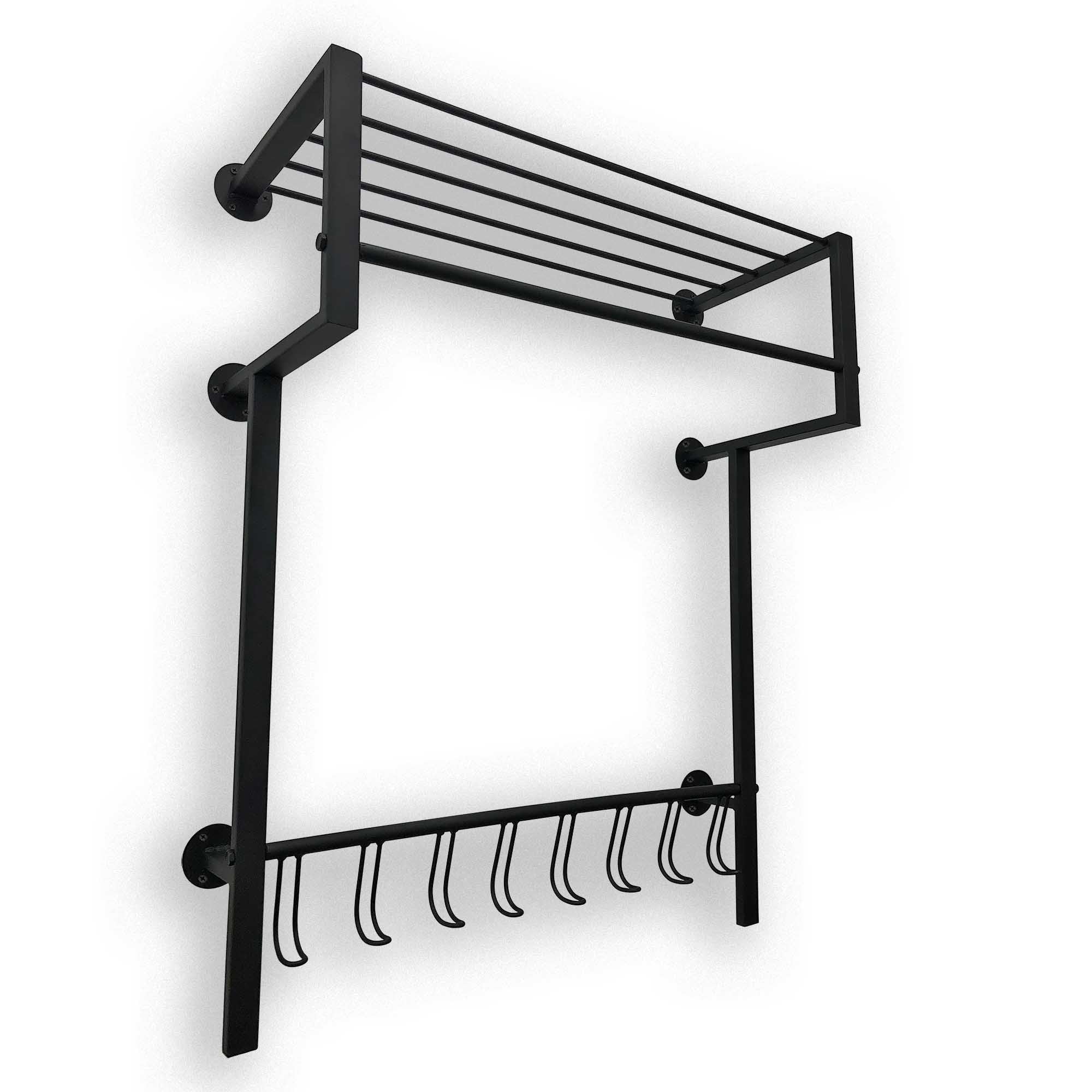 Ylumen kapstok Big black - 28.5 x 93 cm - zwart