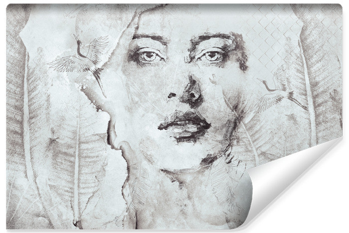 Fototapeta Kobiecy Portret W Stylu Vintage 90x60cm