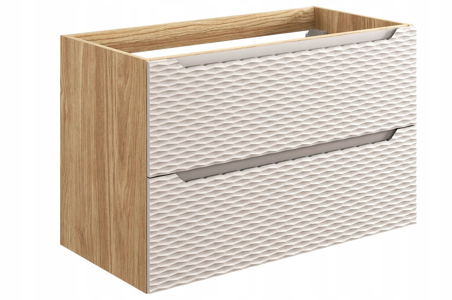 Szafka pod Umywalkę 90 cm BEŻWisząca FRONT 3D OCEAN BEIGE