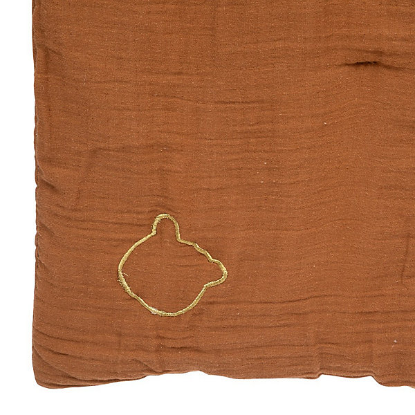 édredon gaze de coton 100x140 noisette