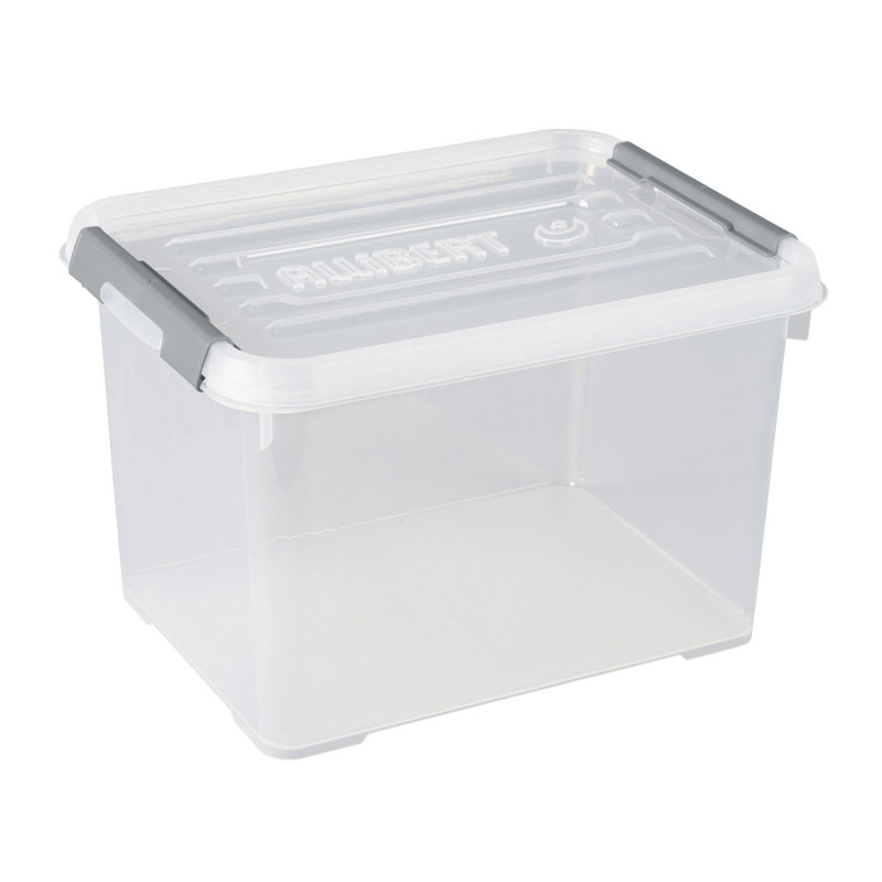Box de rangement Handy   avec couvercle à clips transparent 20 L