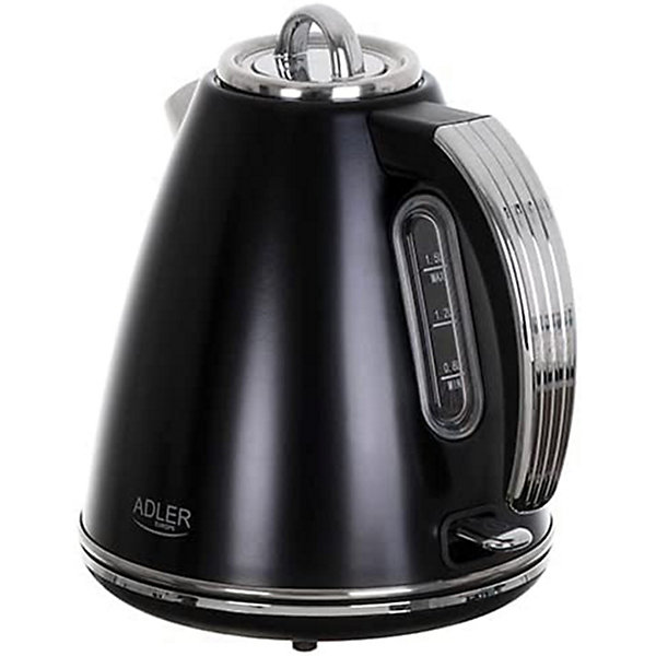 Adler AD 1343 Bouilloire en métal noir 1,5 L STRIX