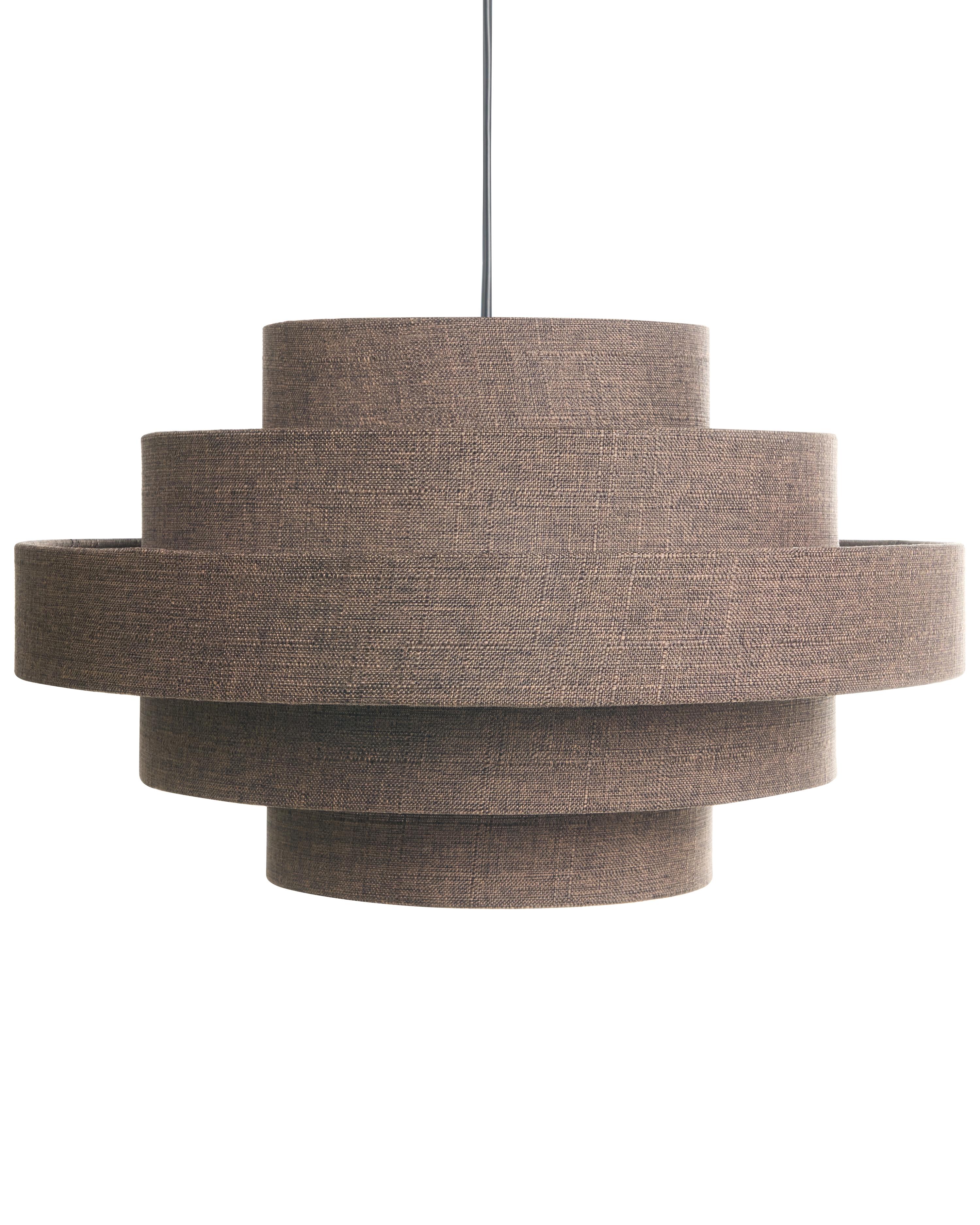 Ceiling Lamp EREBATO Linen Brown