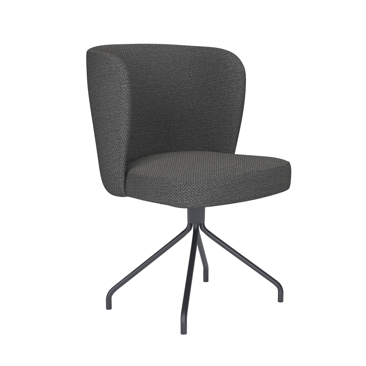 Housecraft Living Stan Eetkamerstoel Draaibaar Metaal Spider Grijs