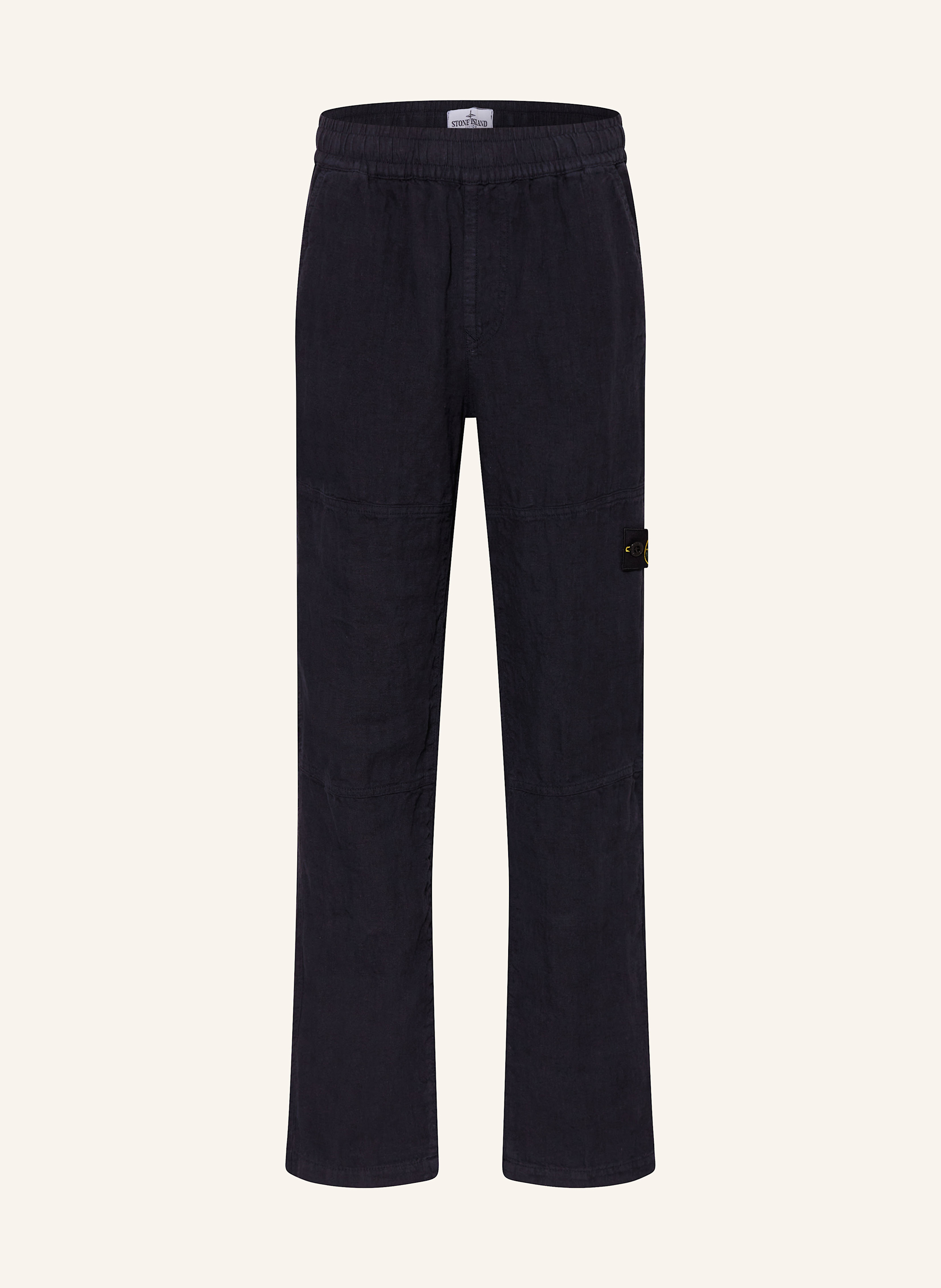 STONE ISLAND JUNIOR Hose im Jogging-Stil aus Leinen