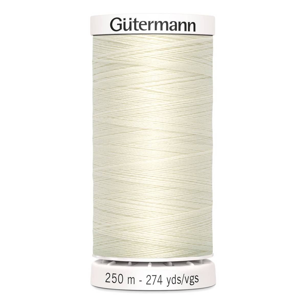 Gutermann White Sew All Thread 250m (1)