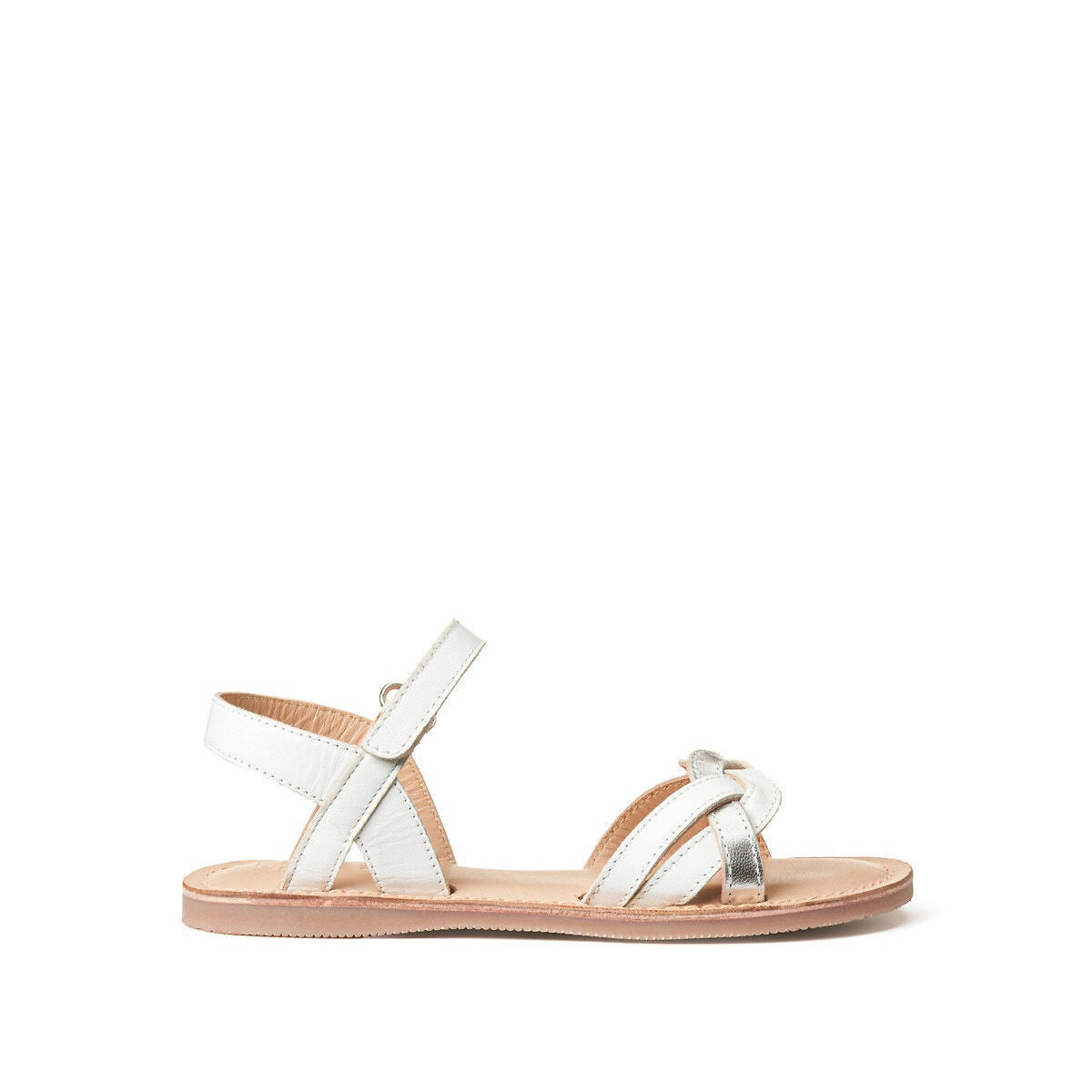 Sandales cuir à scratch