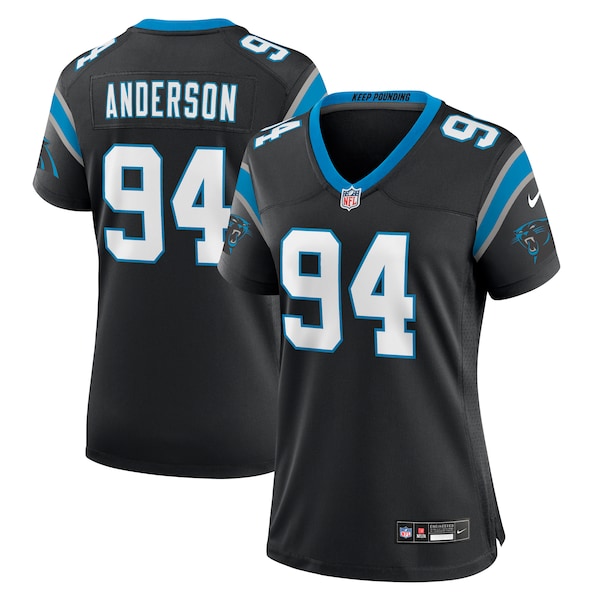 Henry Anderson Carolina Panthers Nike Women's Team Game Jersey - Black