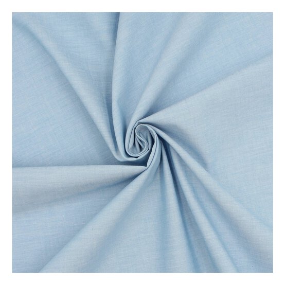 Blue Chambray Cotton Fabric?by the Metre