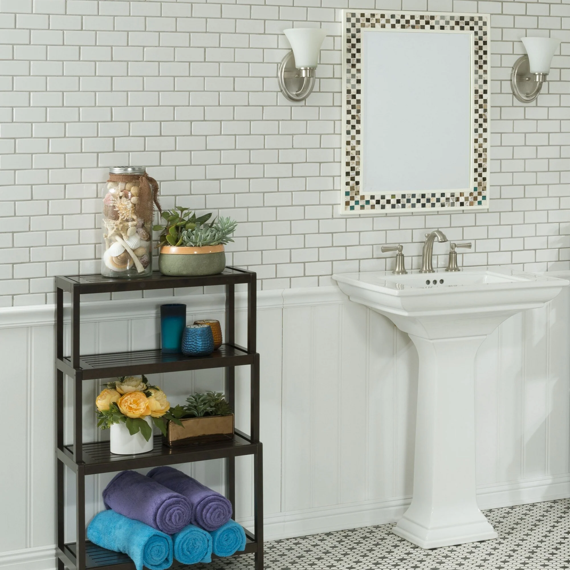 Espresso Solid Wood Step Bookcase with 4 Tiers, Chip Resistant and Vertical - 12” D x 22.2” W x 36.75” H