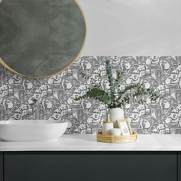 Panneau Décoratif Wallfluent 100x50 cm Des Vagues Au Motif Délicat 1 pièce