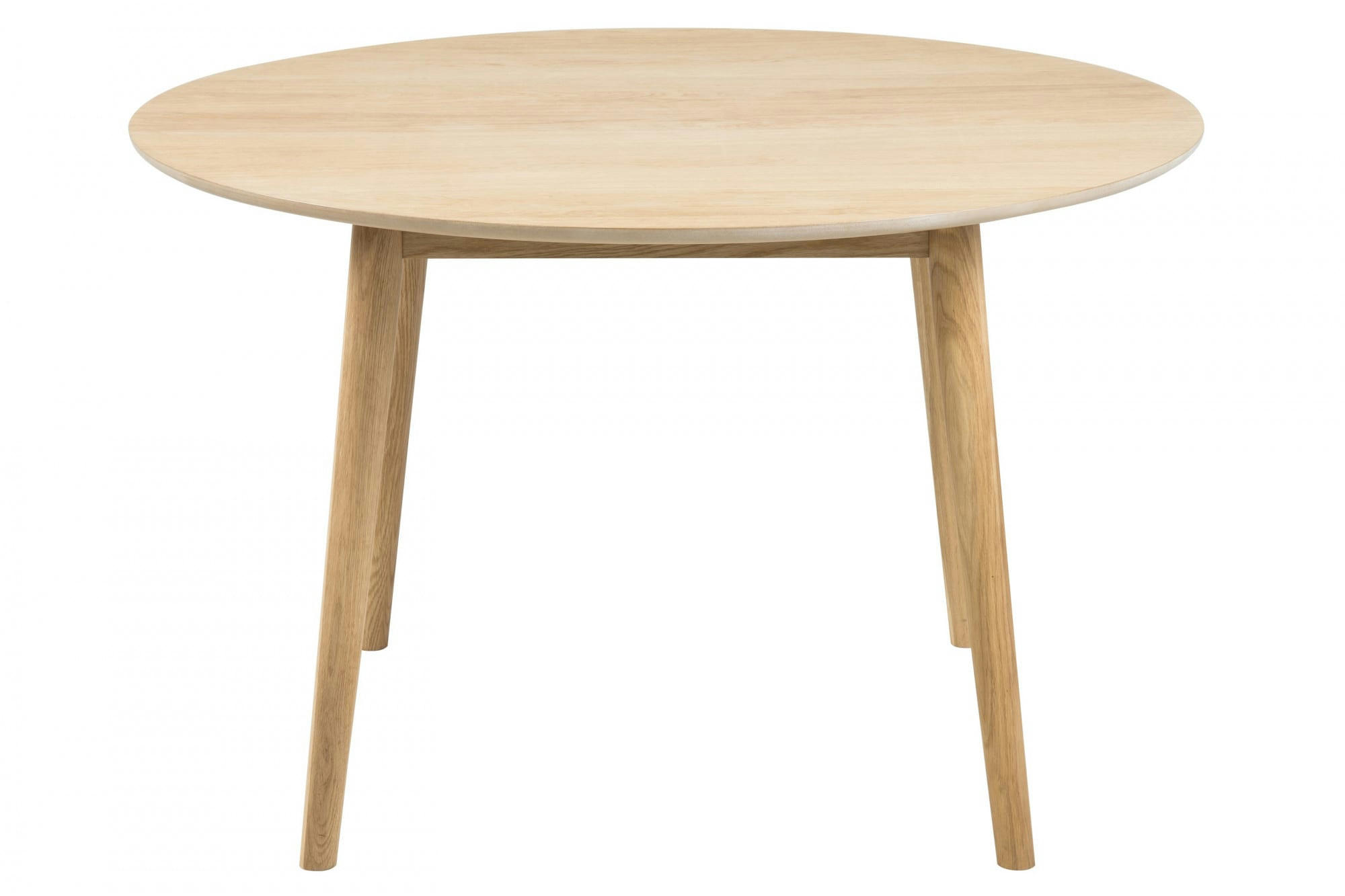 NOGANA - Table ronde en bois clair L120