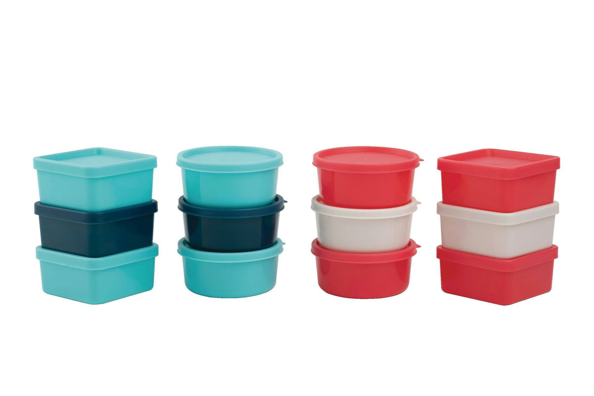 MASTER Chef Stackable Mini Plastic Food Storage Container Set, 24-pc