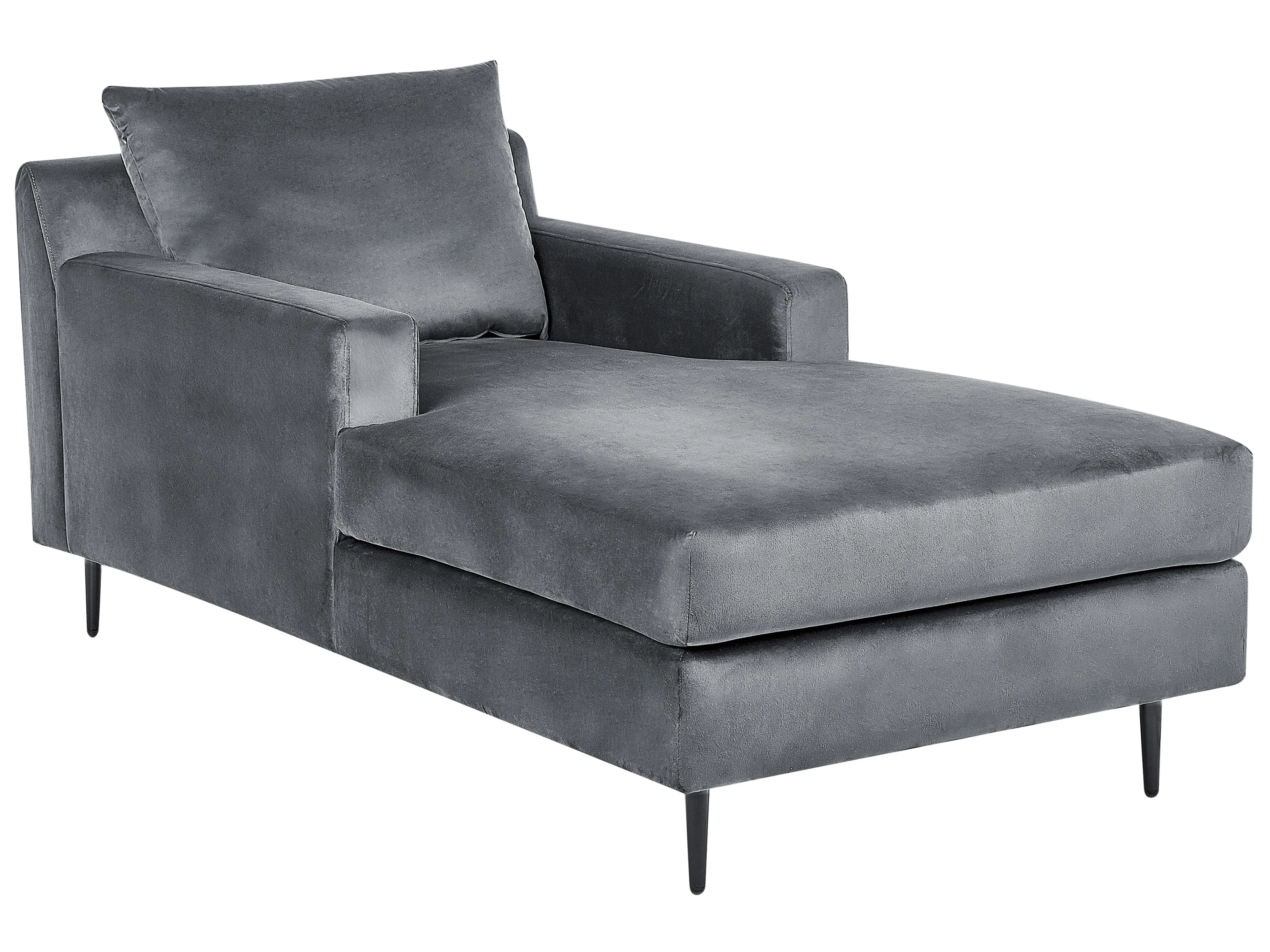 Chaise Longue GUERET Velvet Grey