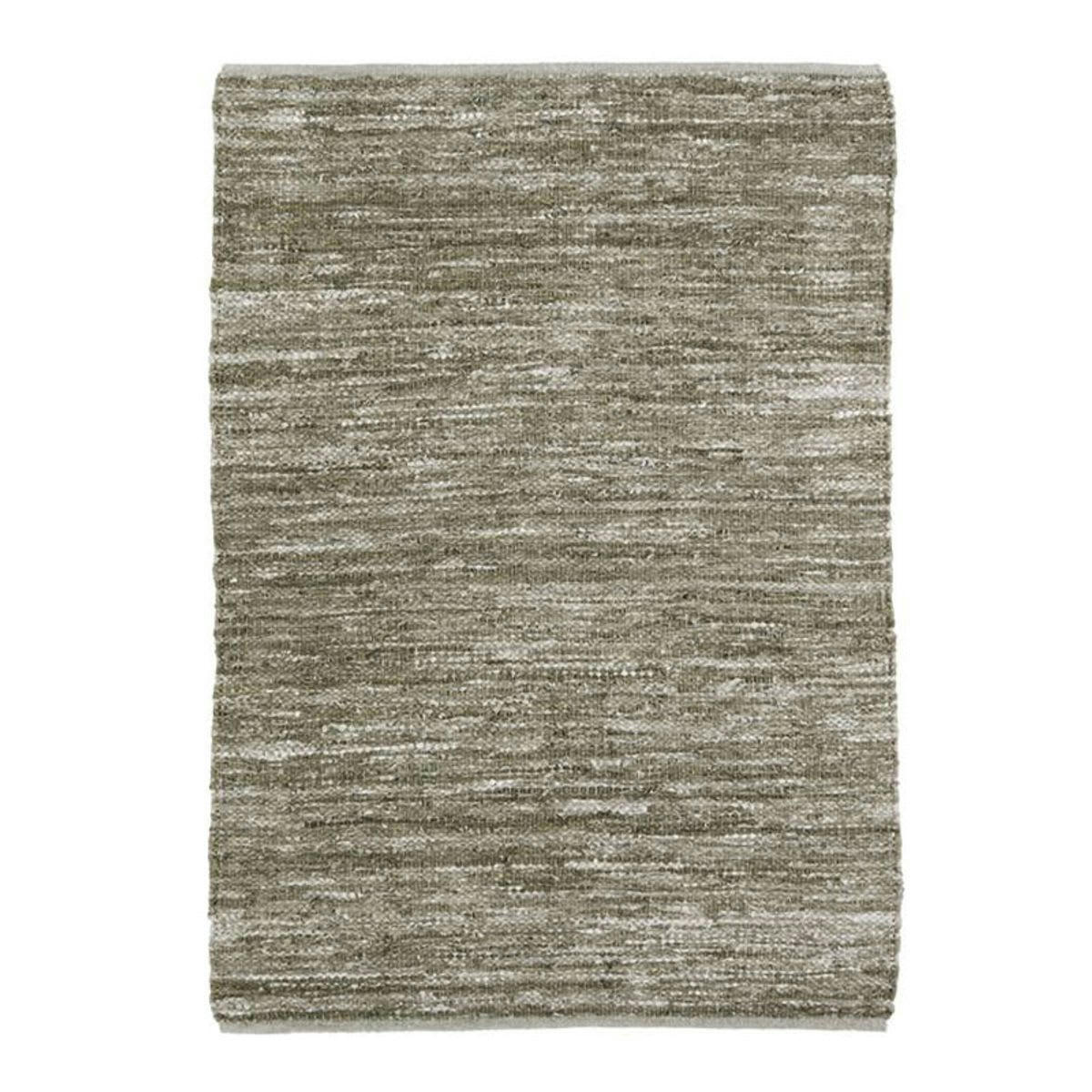SKIN - Tapis en cuir tressé beige naturel 120x170
