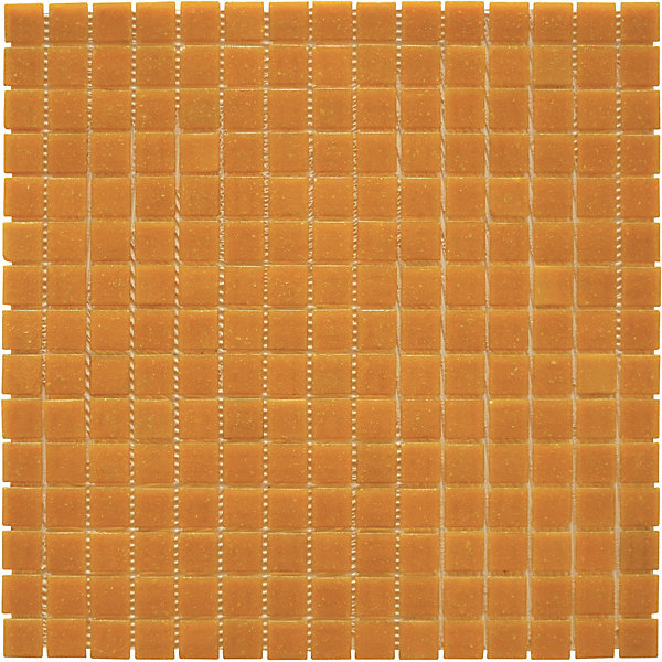 MOSAIQUE DECORATION ORANGE CLAIR TRAME PAPIER 1 PLAQUE 32,7 x 32,7 CM CASA LINEA