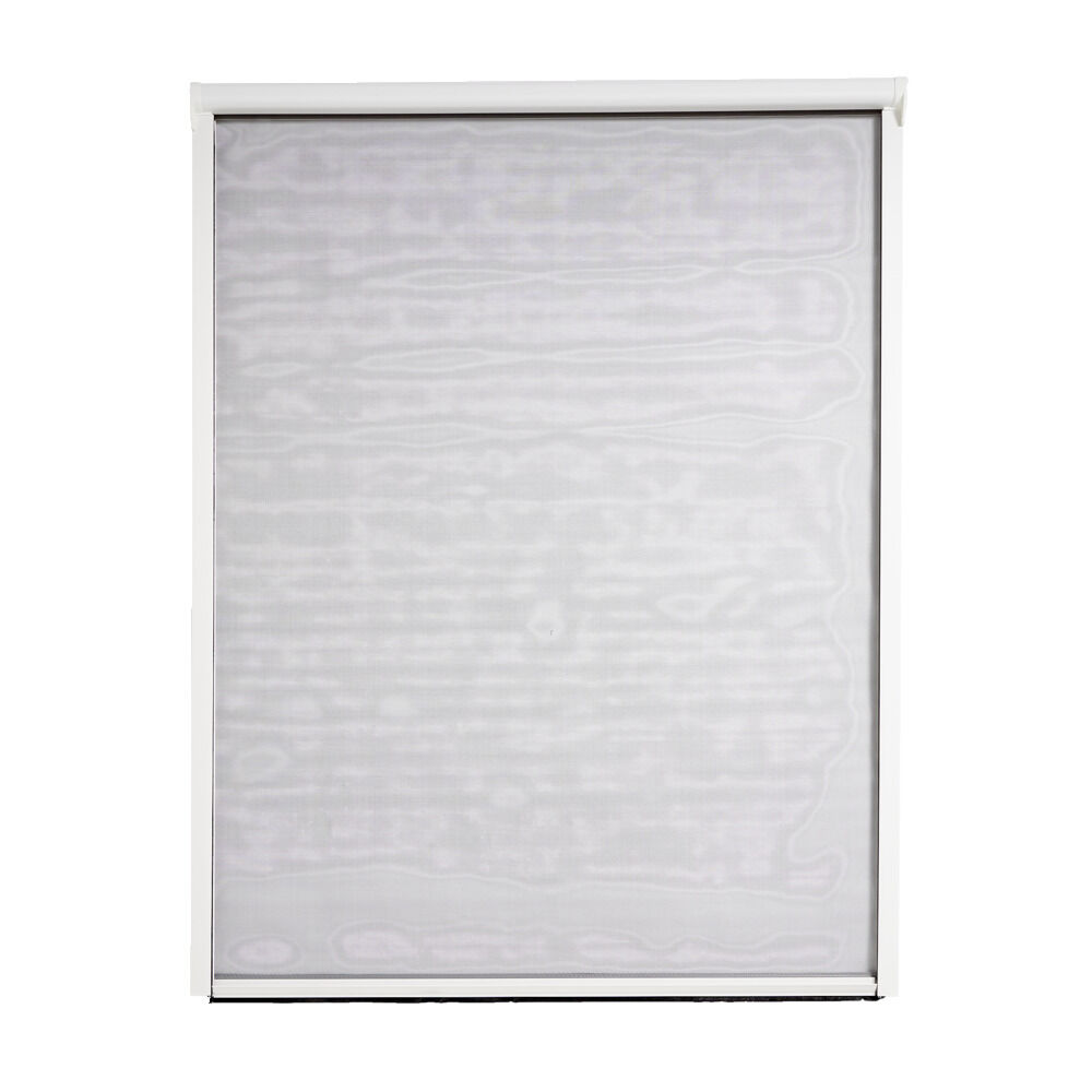 Moustiquaire enroulable pour fenêtre 125x160cm PVC blanc