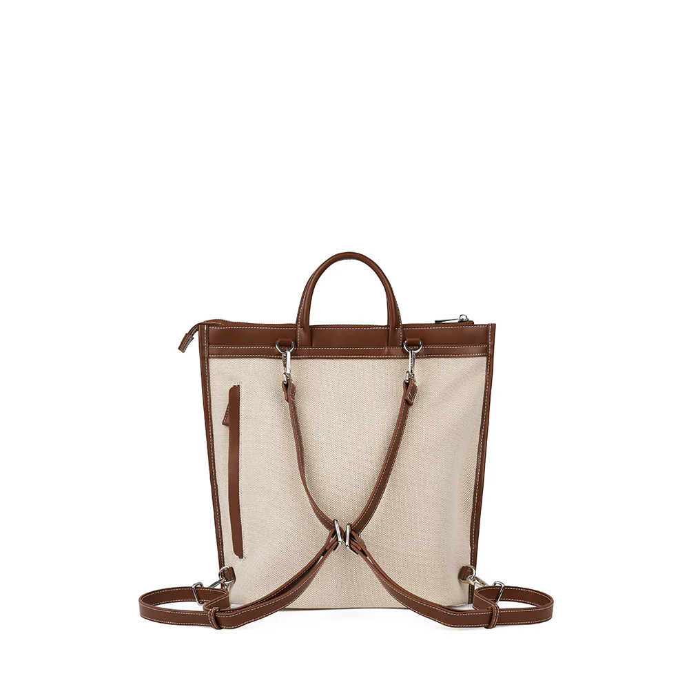Maelle – Hazelnut Canvas Backpack