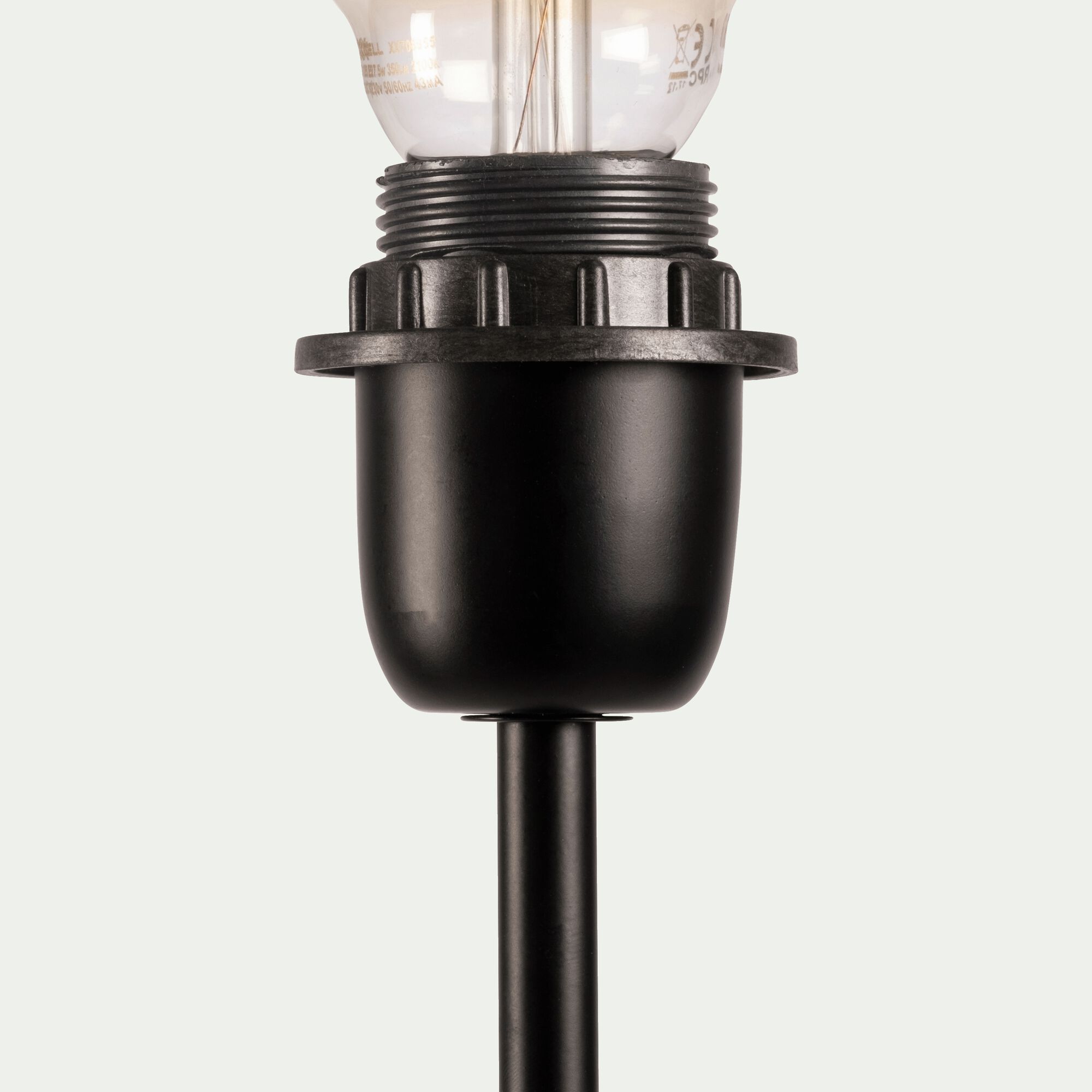 MIKY - Pied de lampadaire en métal - H140cm noir