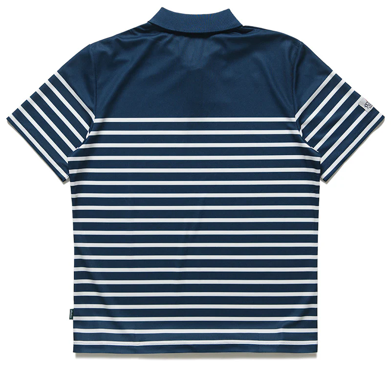 Malbon Golf Fairway Spinnaker Polo - Navy/White