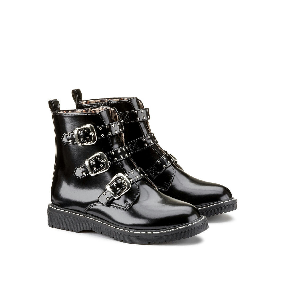 Bottines zippées esprit rock