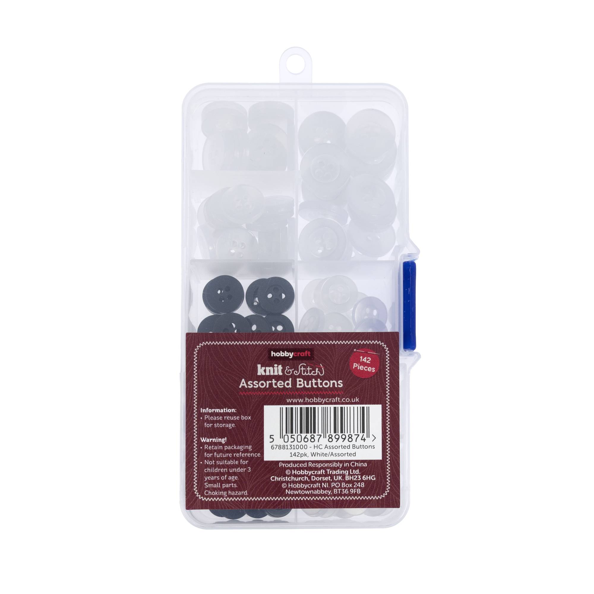 Assorted Buttons 142 Pack
