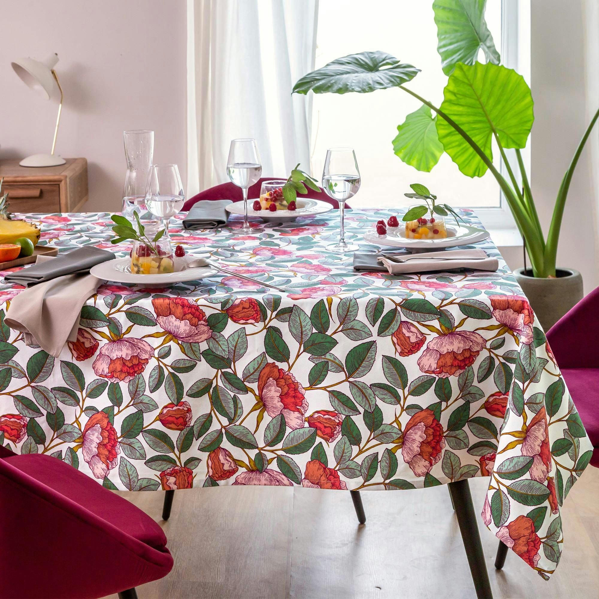 NAPROSE - Nappe 150x200 multicolore en coton 200 g/m²