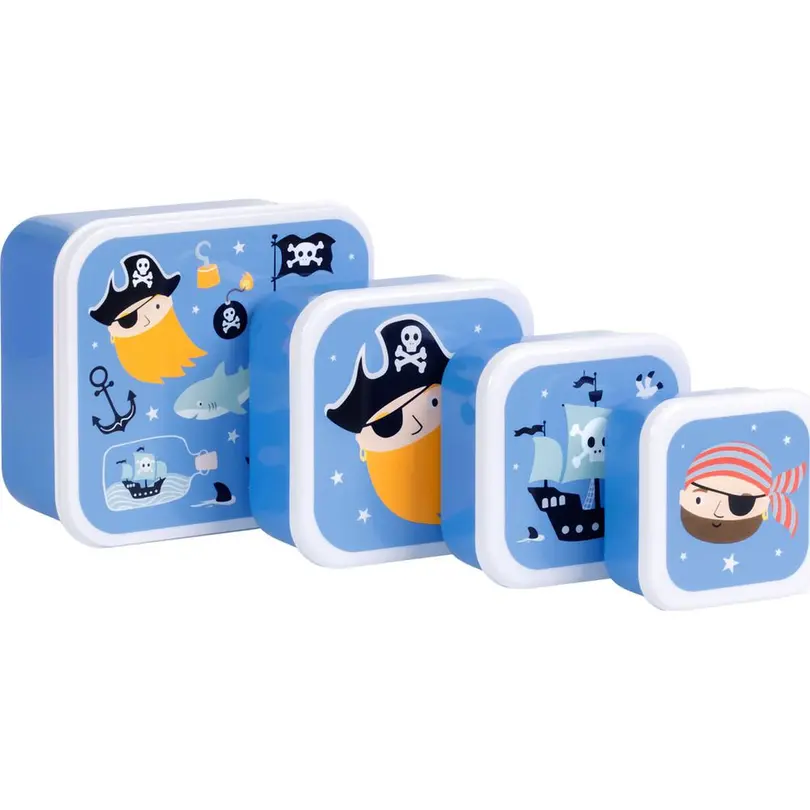 Lunch-Box 4er-Set Pirates