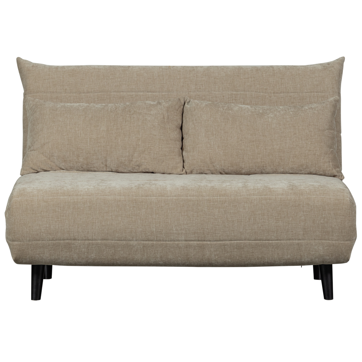 WOOOD slaapbank Xem - 1-Persoons - Chenille stof - Naturel - 80x122x92