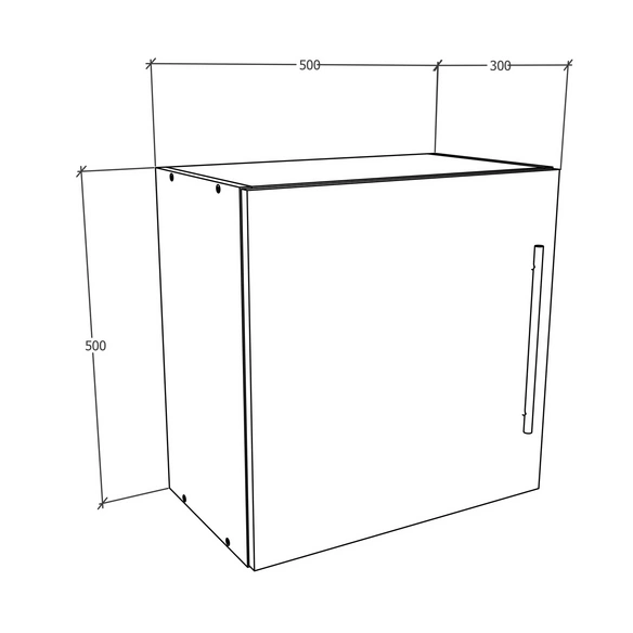 Wandregal »Arila«, BxHxL: 50 x 50 x 30 cm
