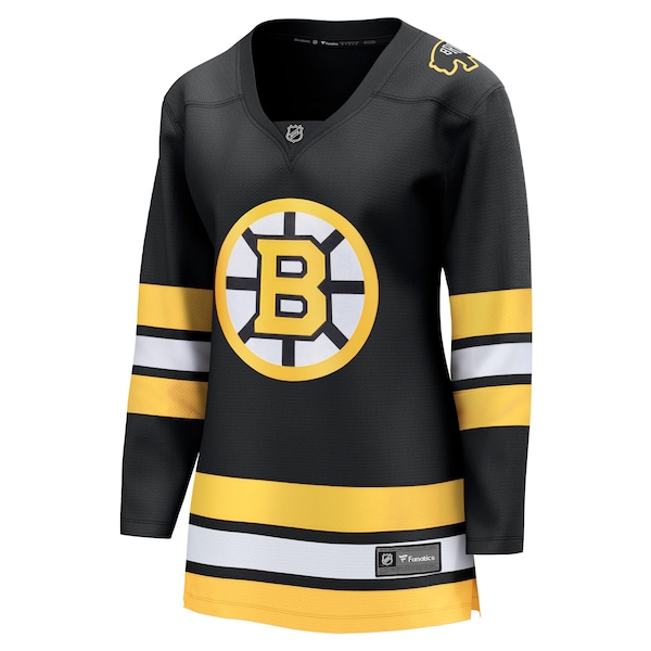 Boston Bruins  Women's Anniversary Home Breakaway Jersey - Black
