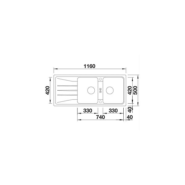 Evier Blanco Sona 8S Silgranit - BLANC SOFT