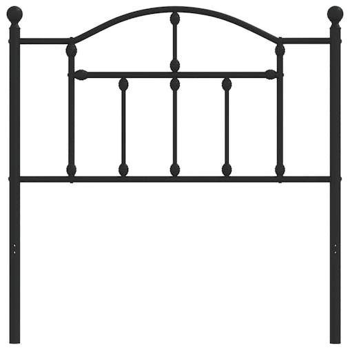 NNEVL Metal Headboard Black 90 cm
