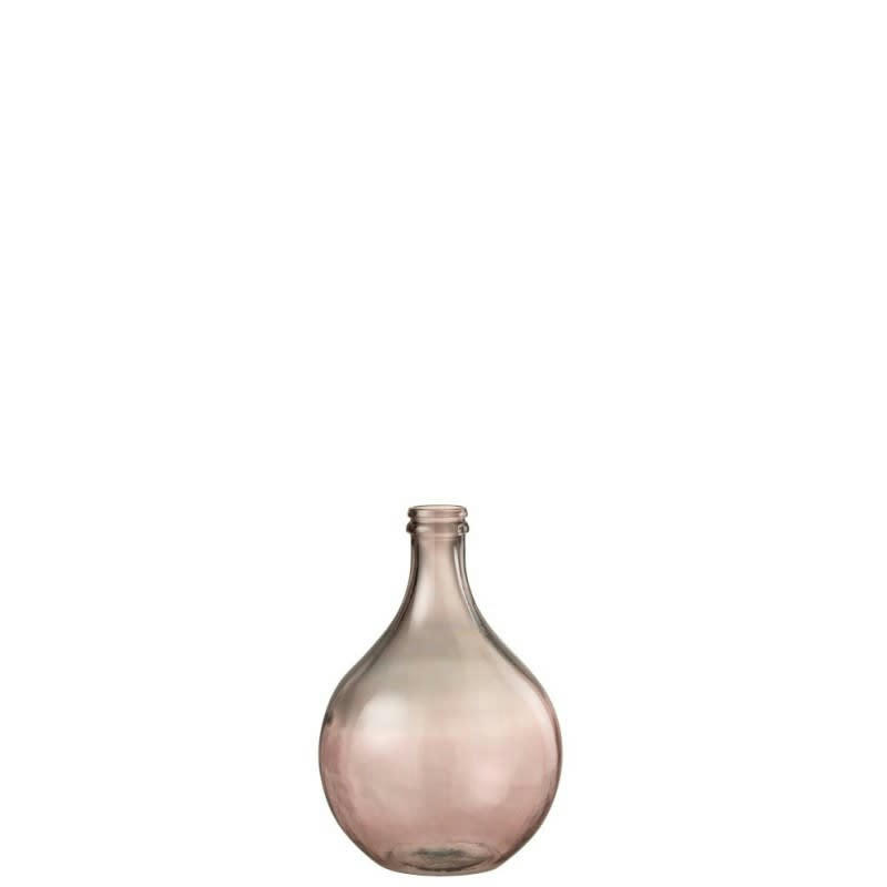 LISBONNE - Vase verre saumon H43cm