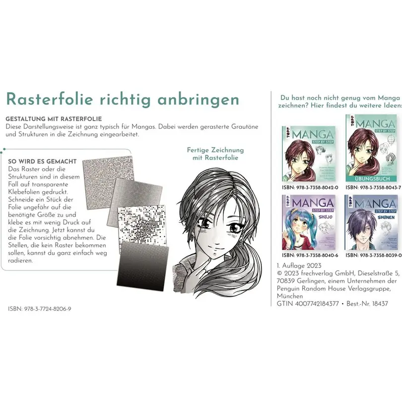 Bastelset 15-teilig Manga