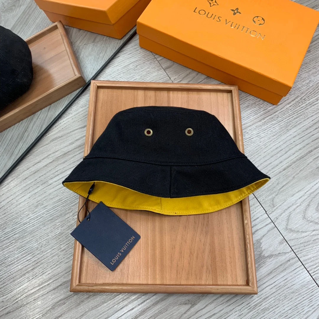 Louis Vuitton LV Reversible Cotton Printed Fisherman's Hat Sunhat