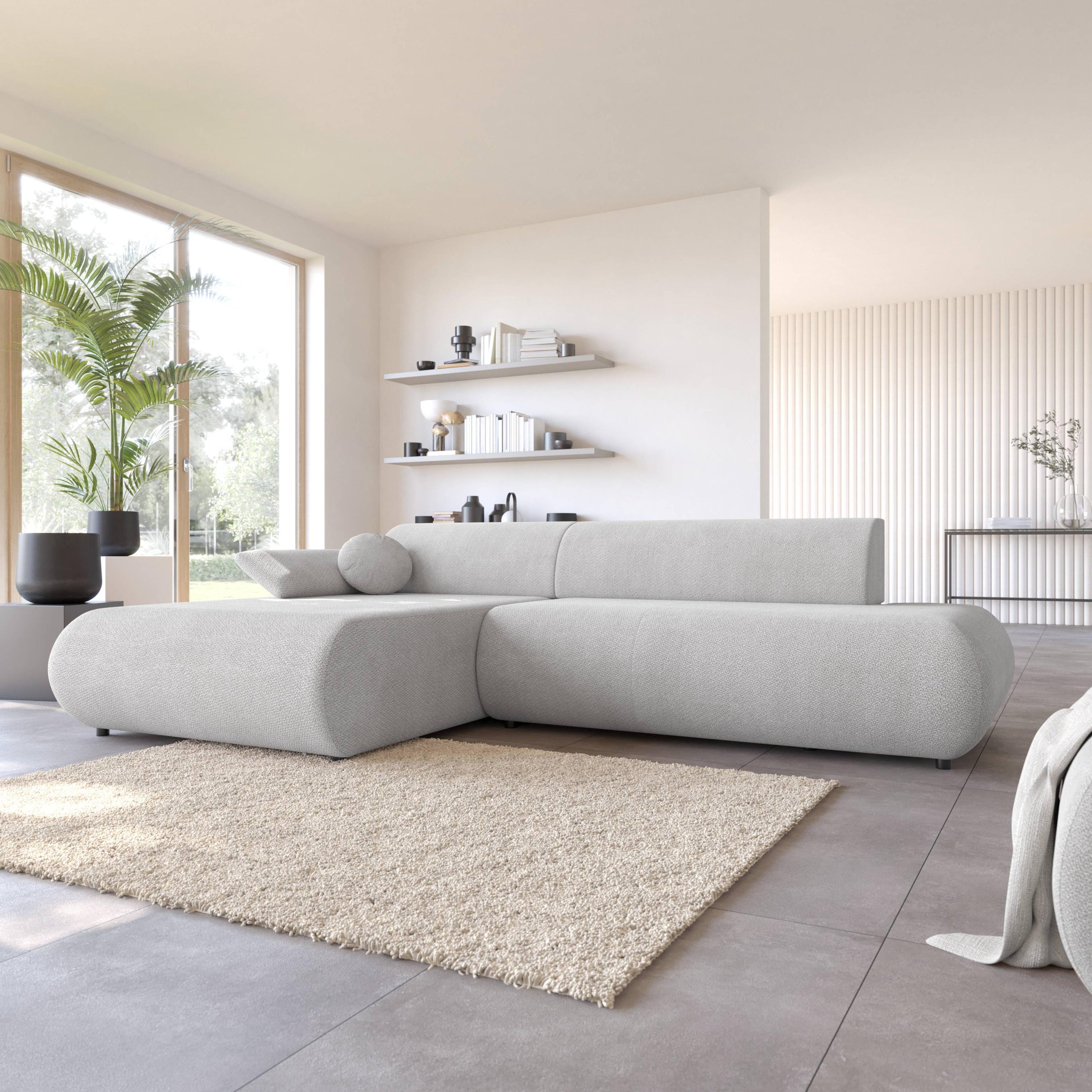 by fonQ Wisp Hoekbank met Chaise Longue Links met Slaapfunctie - Cheni