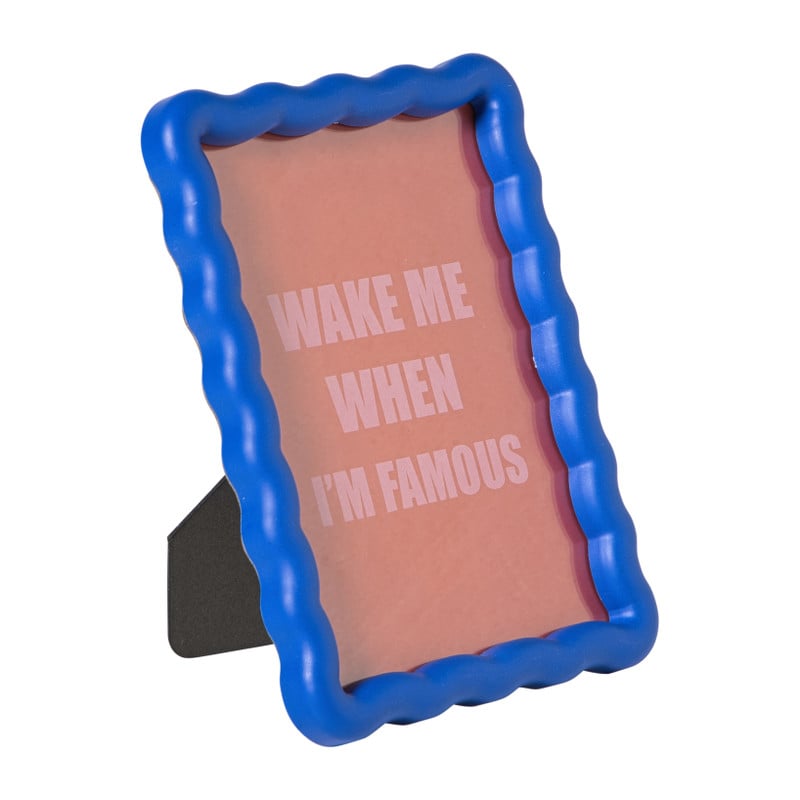 Fotolijst golf - blauw - 13x18 cm