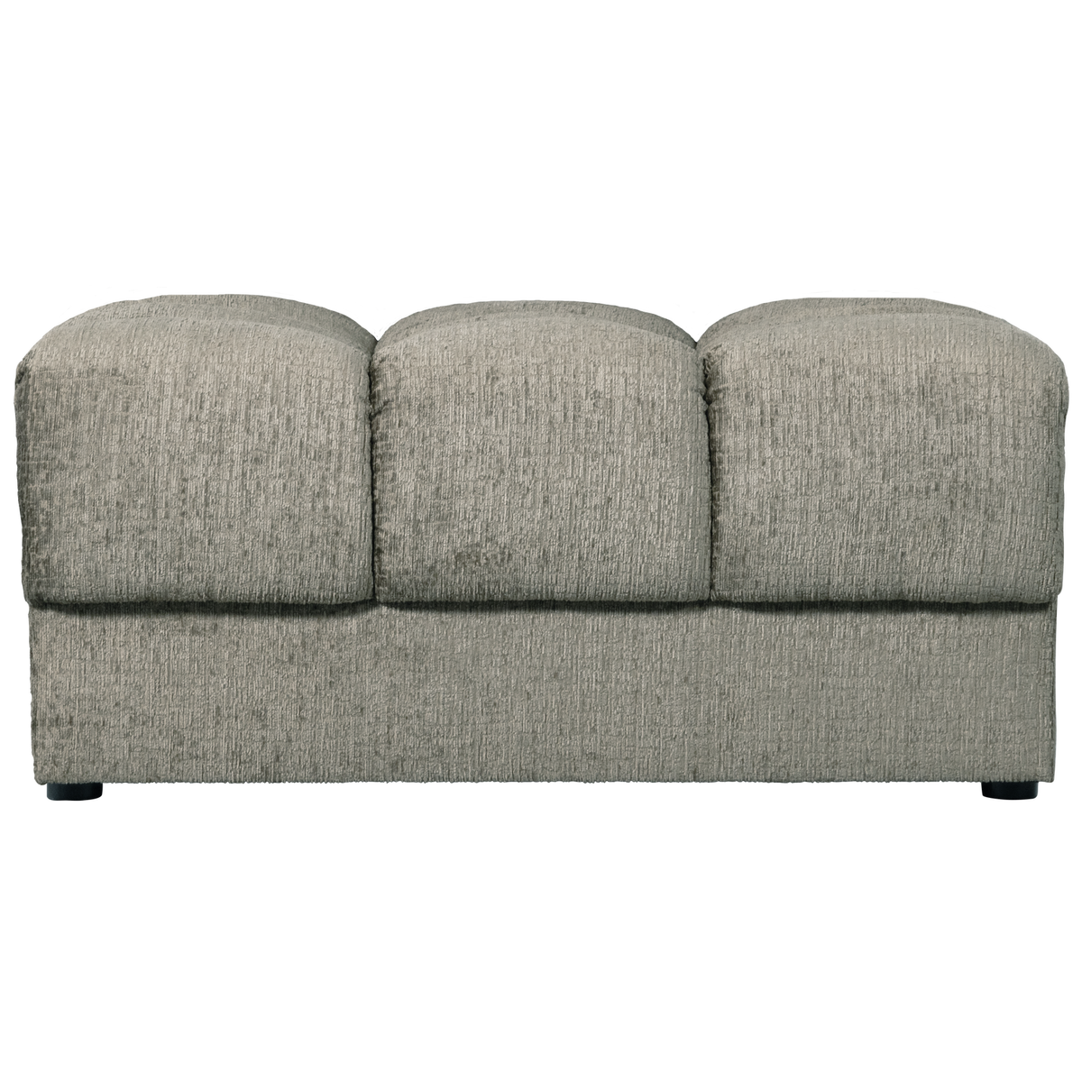 WOOOD hocker Second Date - Structure Velvet - Frost - 42x82x61