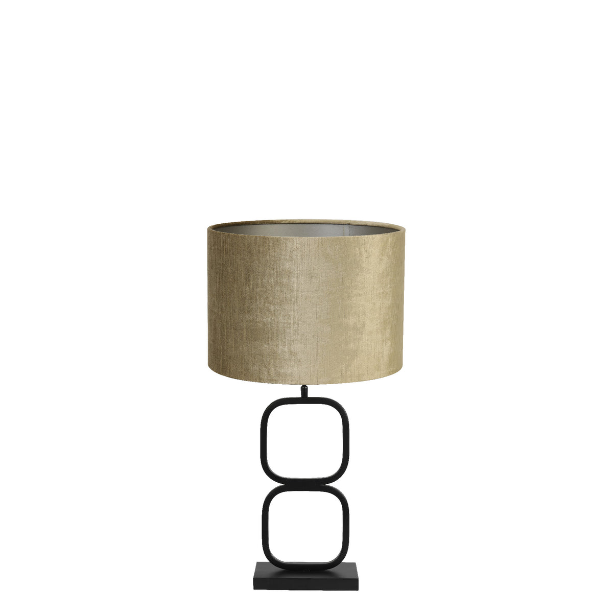 Light & Living tafellamp Lutika/Gemstone - zwart, brons - 30x30x67cm