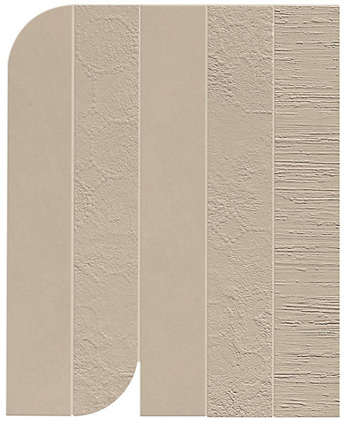 Carrelage effet Béton 3D Grège Mix 50x40,5x0,85 cm Mat Benzaro - Mur intérieur (vendu par carton de 1,22 m²) - RO'MA CARRELAGE