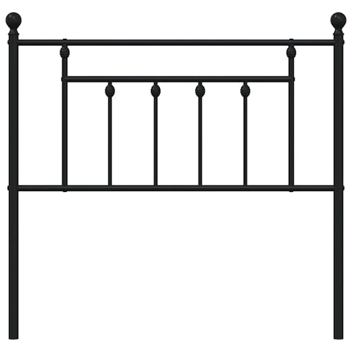 NNEVL Metal Headboard Black 90 cm